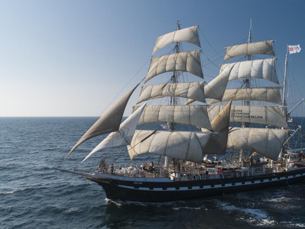 Photo du Belem d'après Maxime Fradusiak