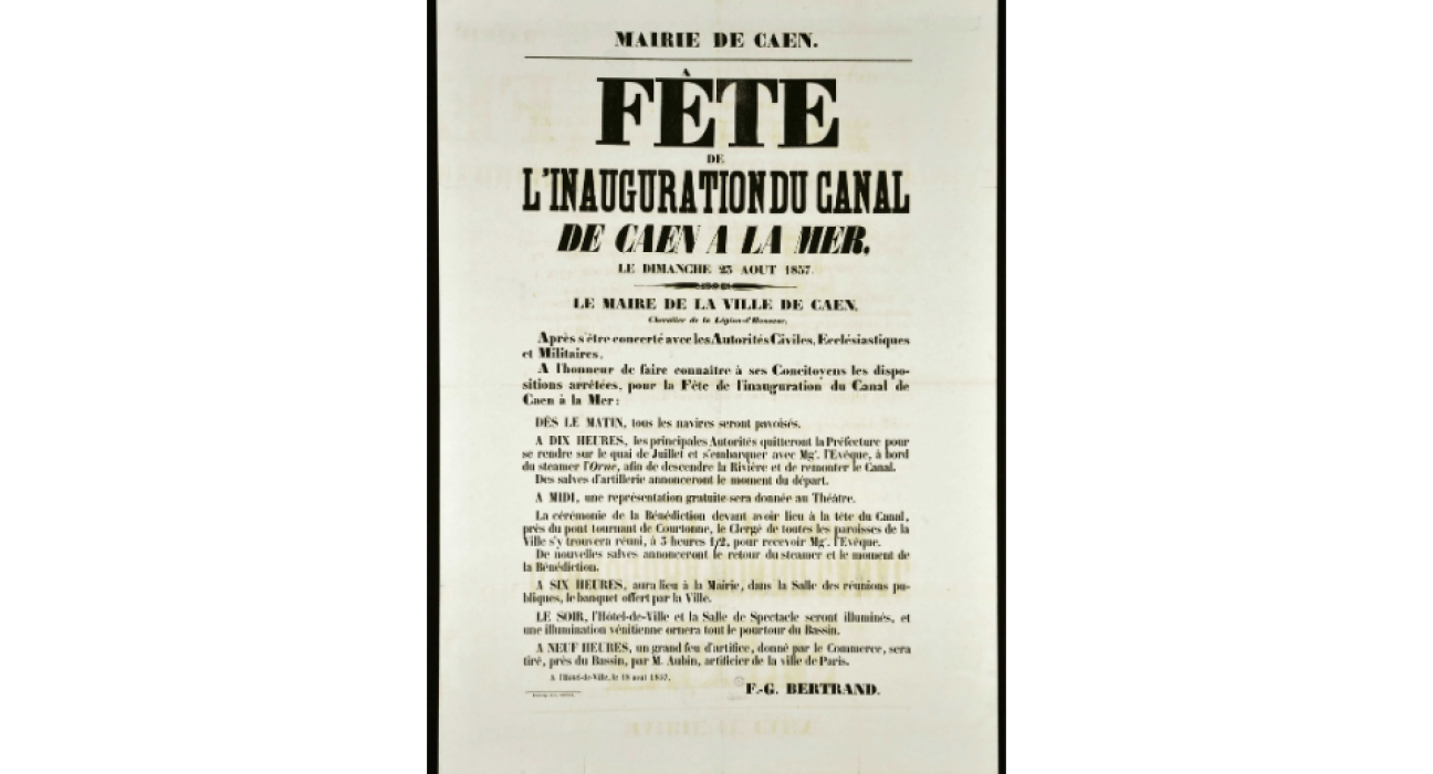 @1857_Affiche inauguration canal de Caen à la mer_AD14_3S49