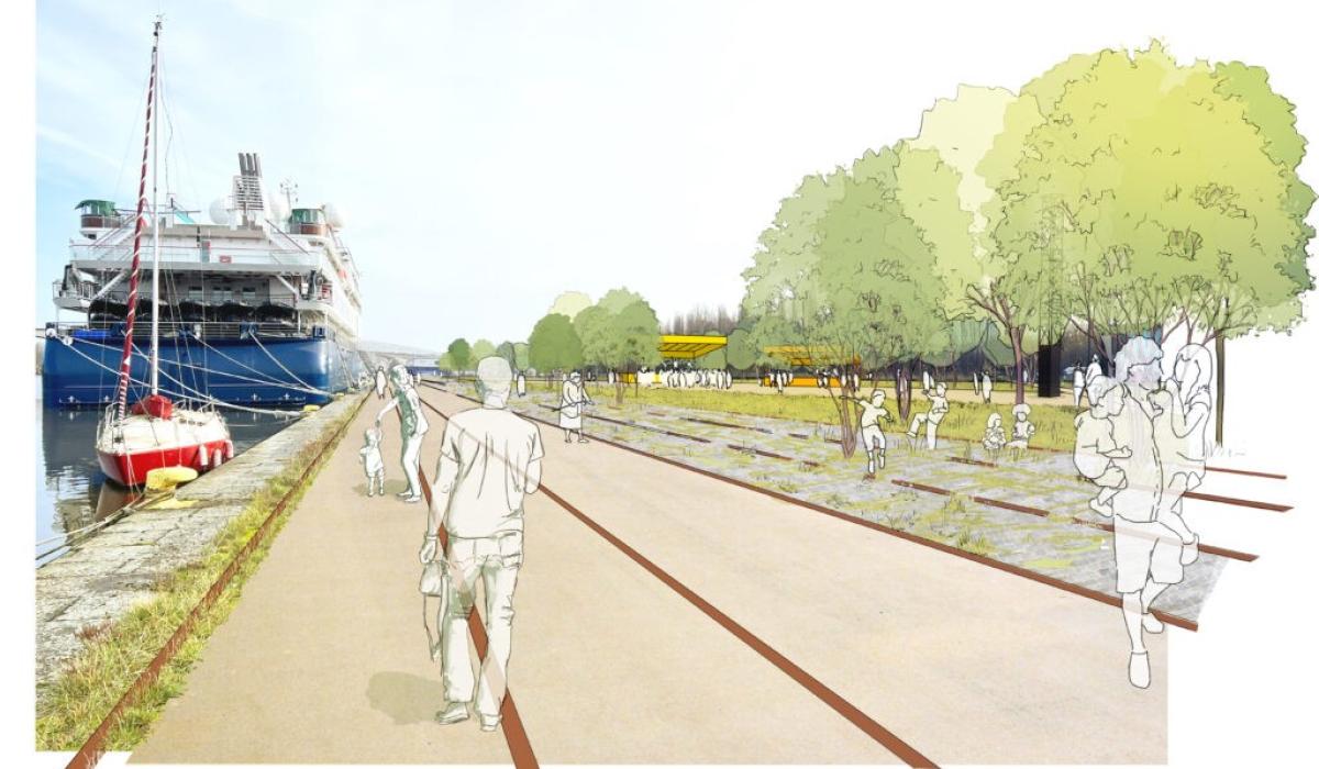 Perspective nouveau bassin - Presqu'île